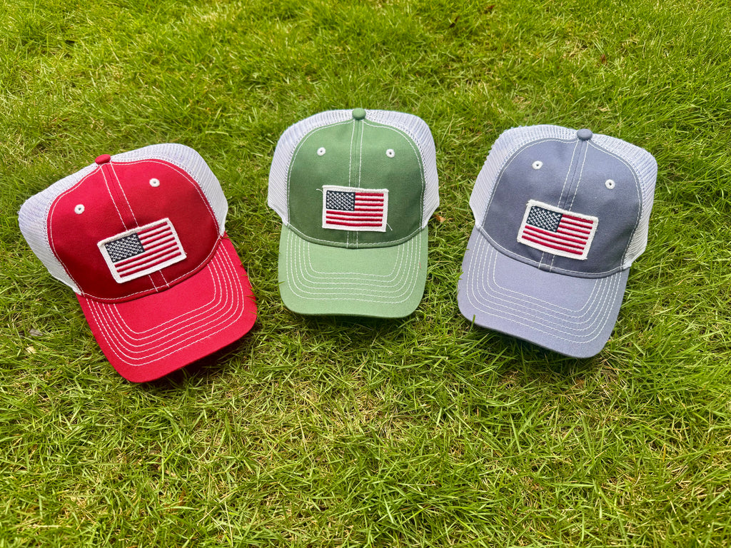 Retro America Flag Trucker Hat