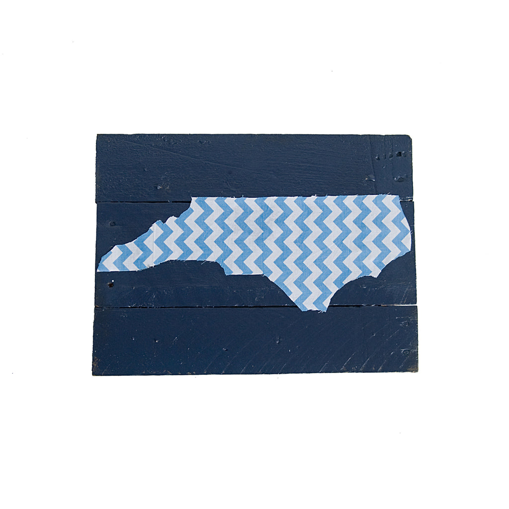 North Carolina Chapel Hill Gameday Reclaimed Wooden Pallet Art