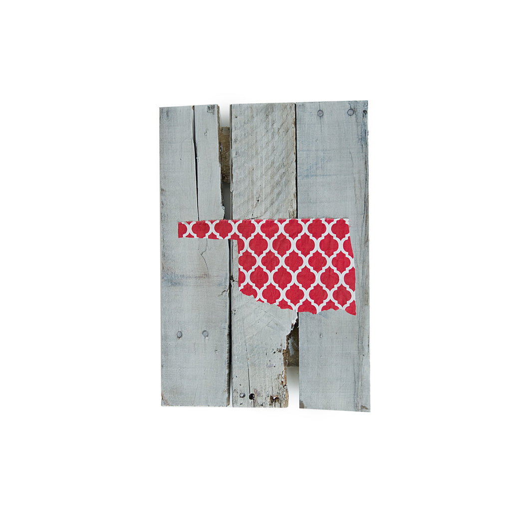 Oklahoma Norman Gameday Reclaimed Wooden Pallet Art