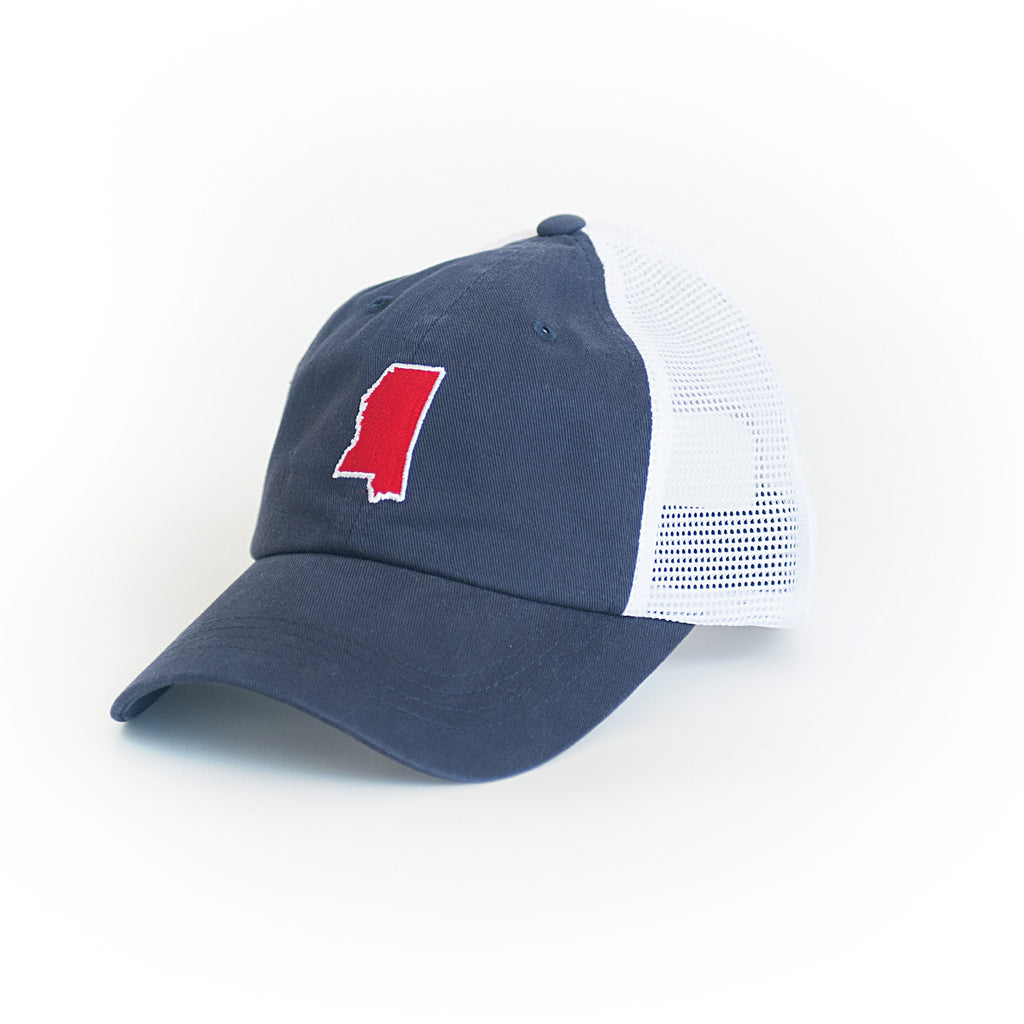Mississippi Oxford Gameday Trucker Hat Navy