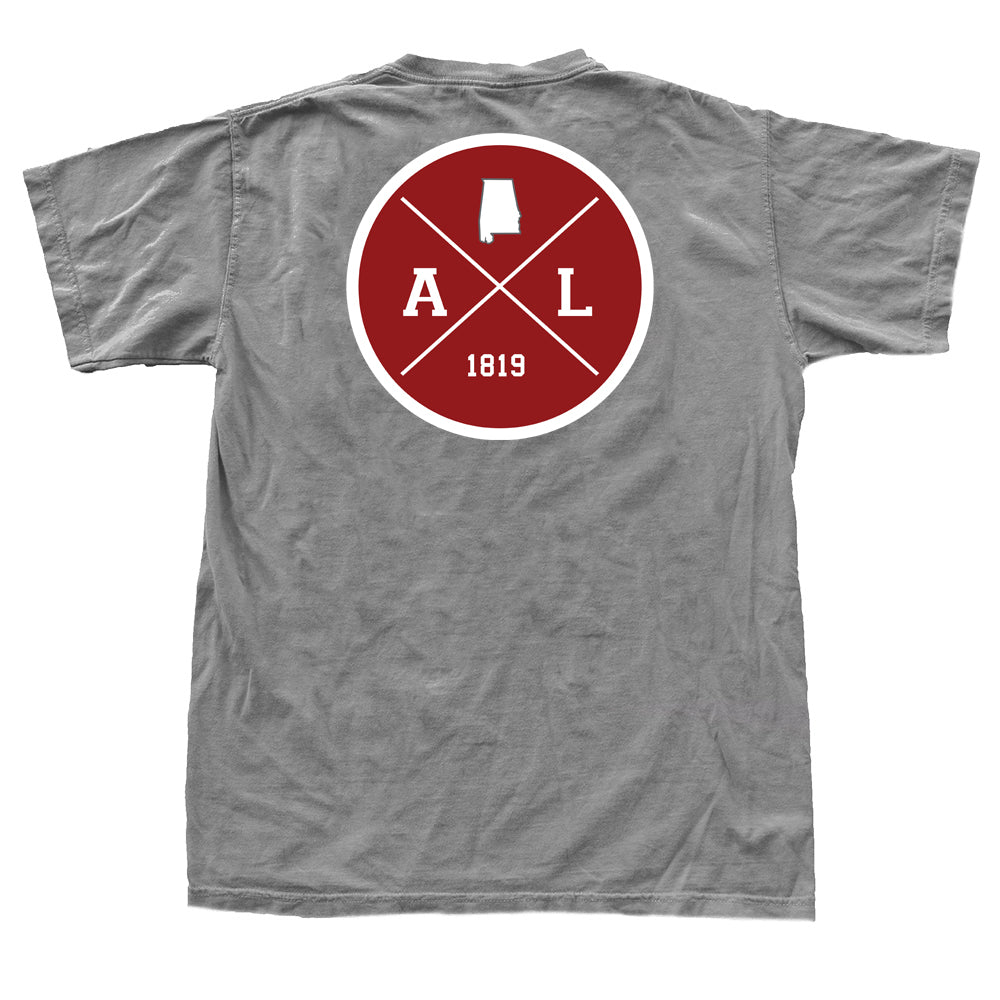 Alabama Gameday Crossing T-Shirt Grey