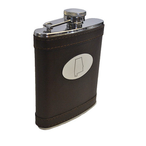 Alabama Leather Flask
