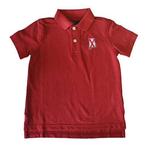 Alabama Traditional Youth Polo Crimson