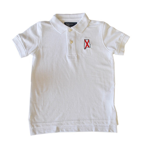 Alabama Traditional Youth Polo White