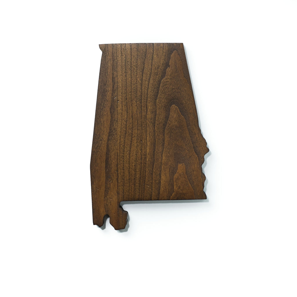 Wooden State of Alabama - Magnetic Key Holder