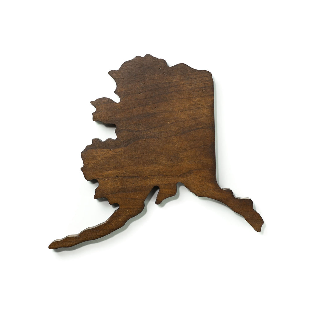 Wooden State of Alaska - Magnetic Key Holder