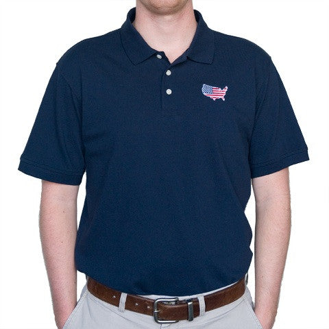 America Traditional Polo Navy