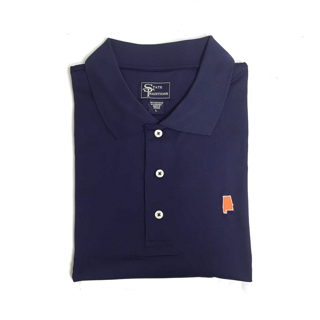 Auburn Navy Performance Polo Gameday Men's Gifts Gifts for Men War Eagle Auburn Gameday Gear Gameday Shirt