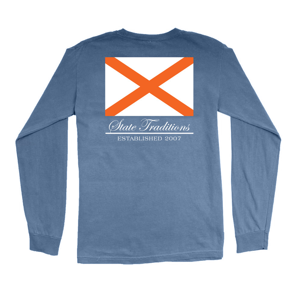 Alabama State Flag Long Sleeve T-Shirt