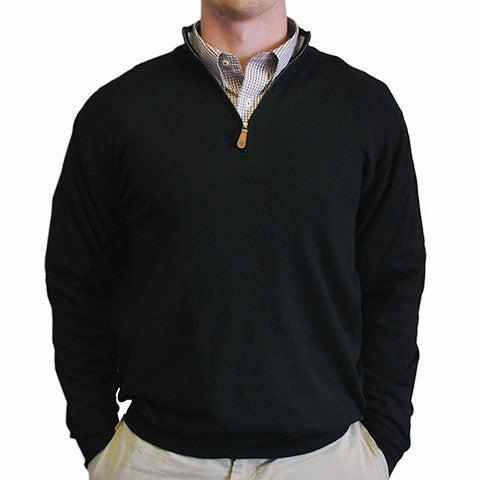 1/4-Zip Pullover Black