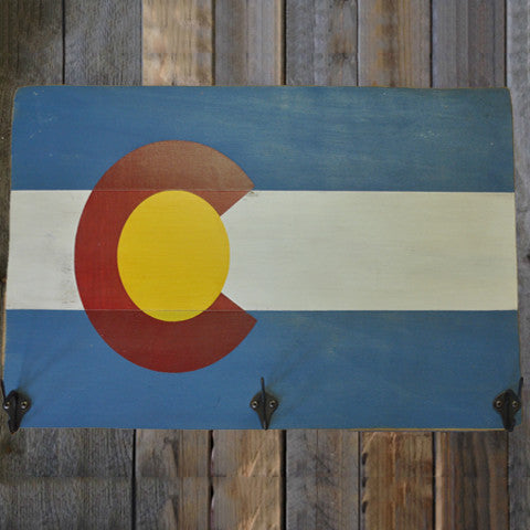 Colorado Flag Hat Rack
