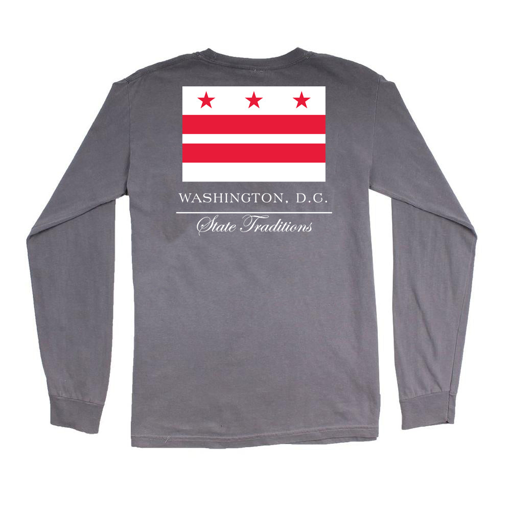 Washington, DC Flag Long Sleeve T-Shirt