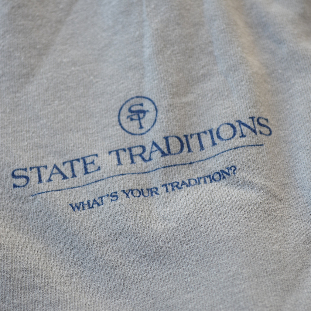 State Traditions Logo Long Sleeve T-Shirt Grey