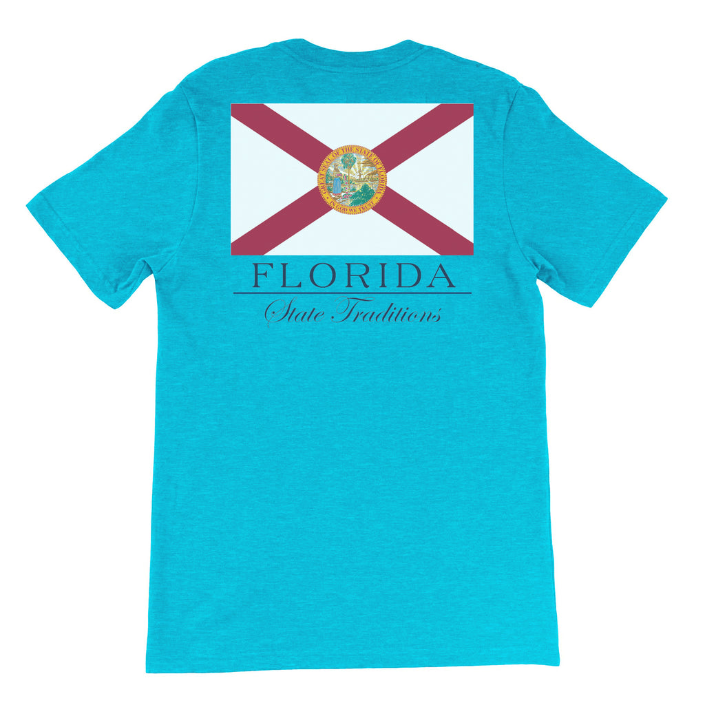 Light blue t-shirt with florida flag