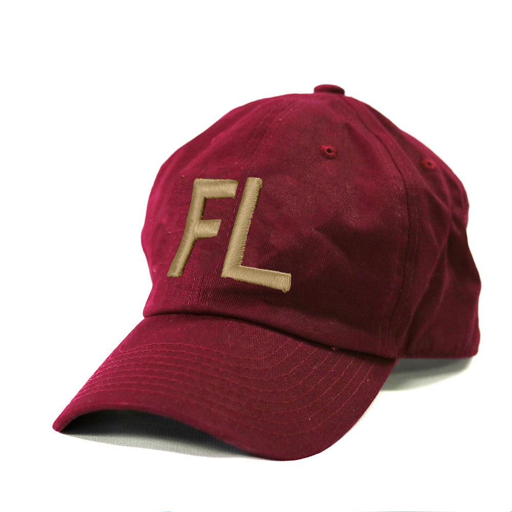 Florida State Letters Hat "FL" Garnet