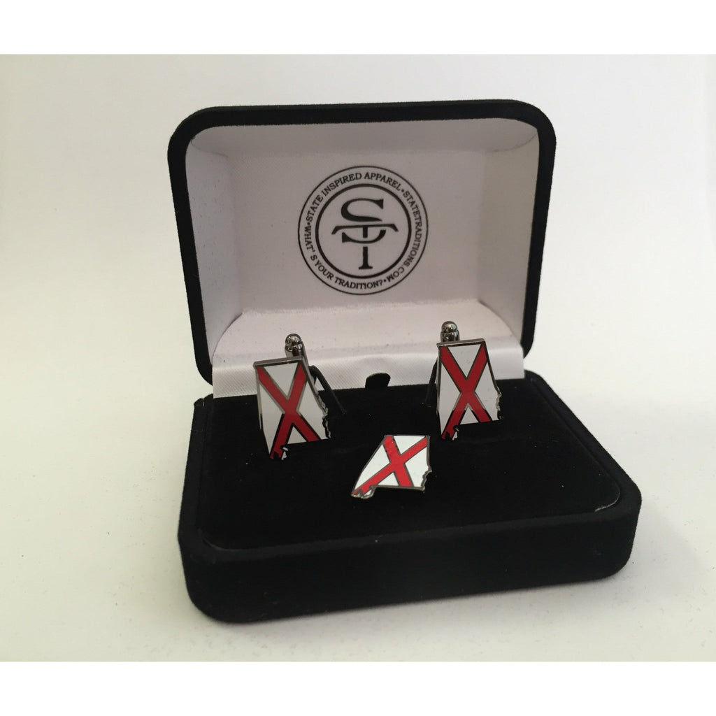 Alabama Traditional Cuff Links Set