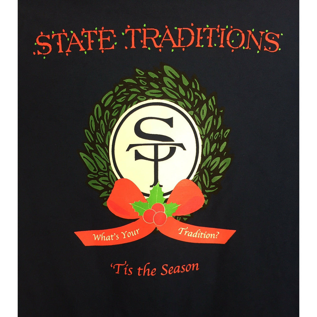 State Traditions Holiday Long Sleeve T-Shirt Navy
