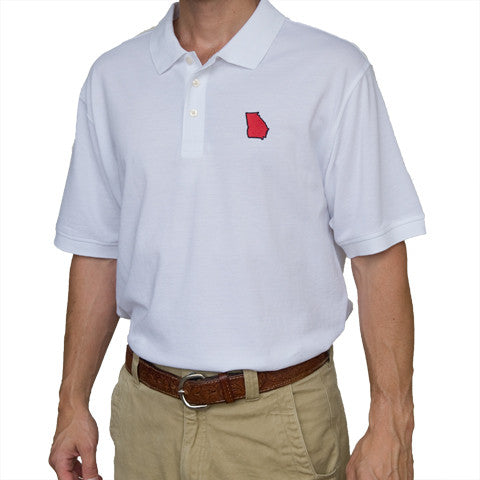 Georgia Athens Gameday Polo White