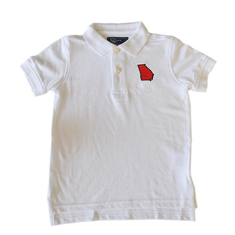 Georgia Athens Gameday Youth Polo White