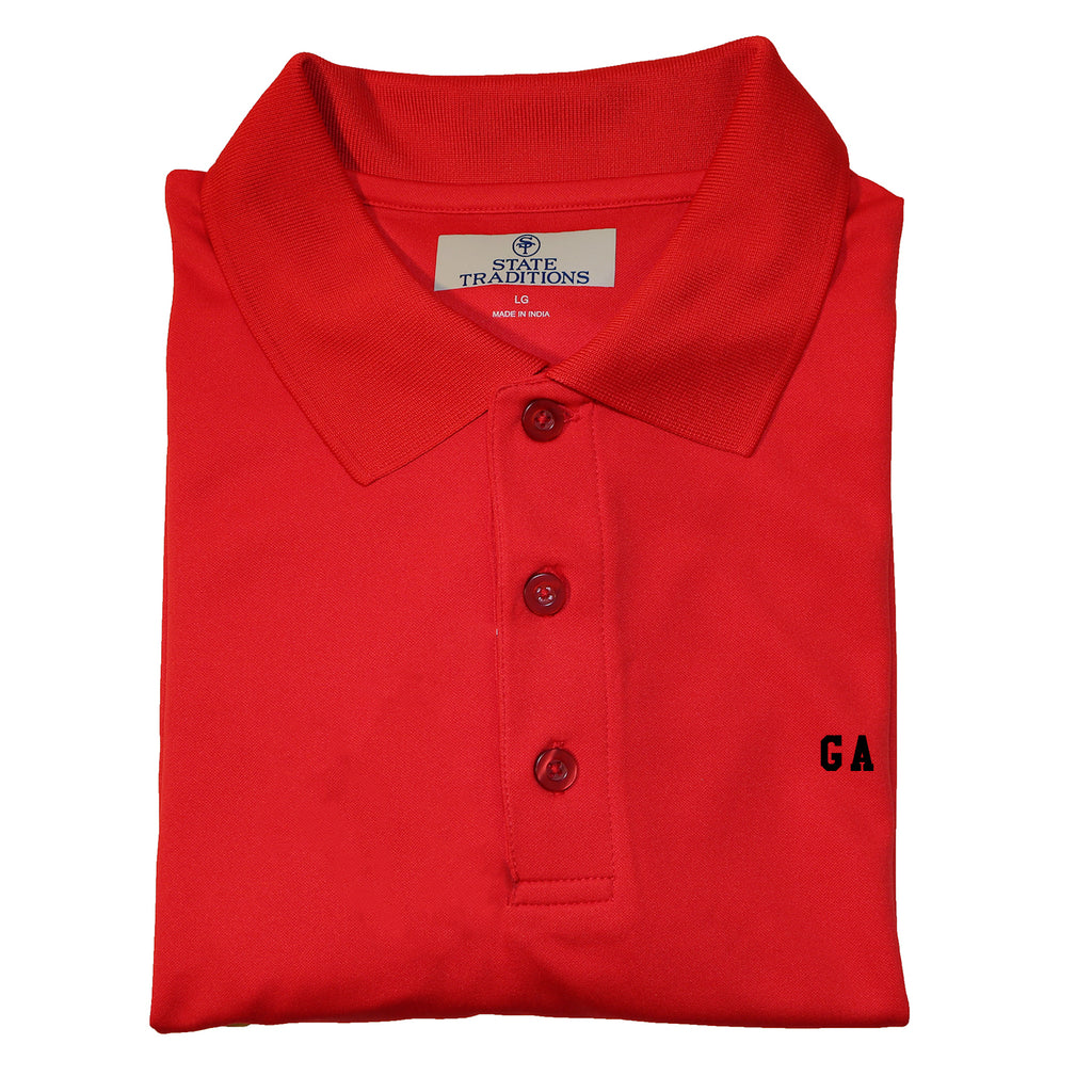Georgia "GA" State Letters Performance Polo