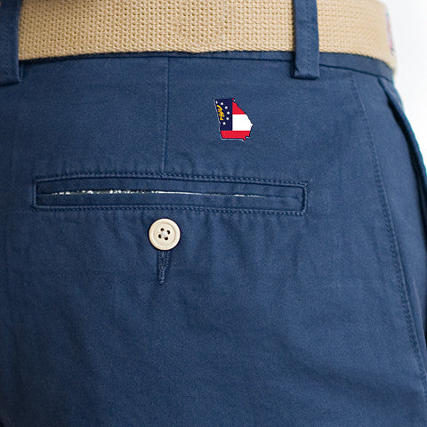 Georgia Traditional Coastline Shorts Navy