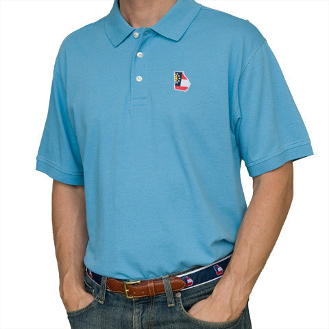 Georgia Traditional Polo Light Blue