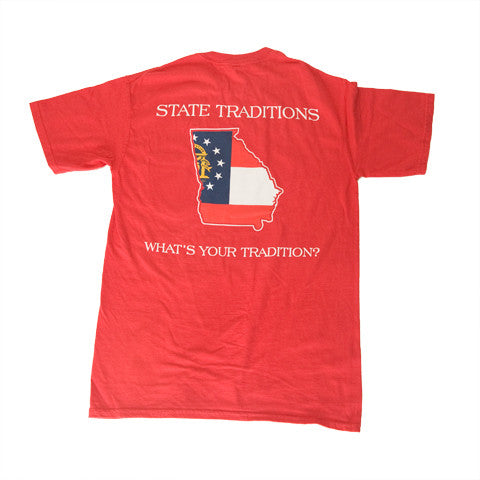 Georgia Traditional T-Shirt Red