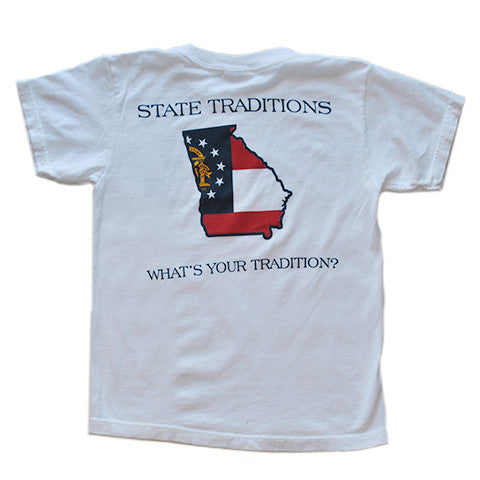 Georgia Traditional Youth T-Shirt White