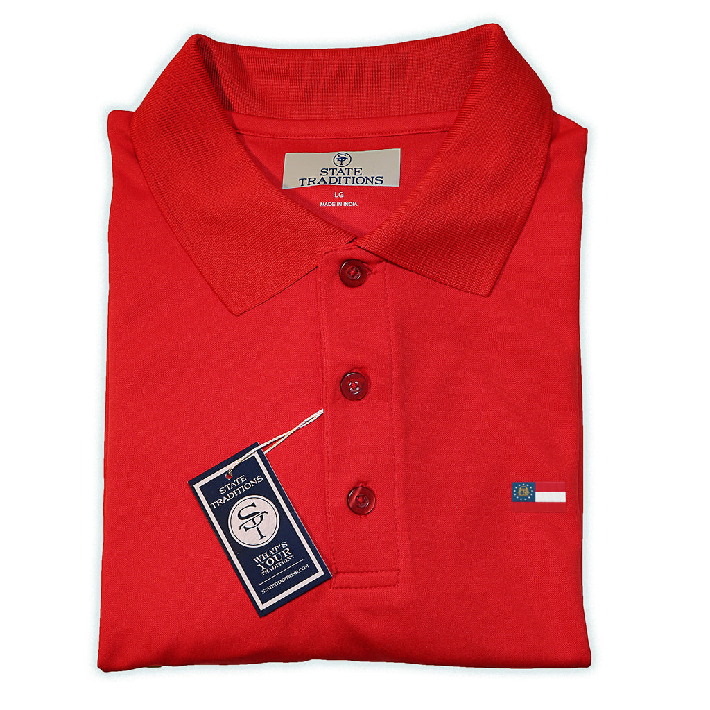 Georgia Flag Performance Polo