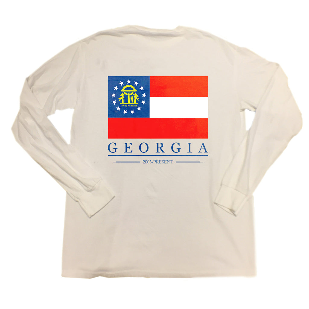 Georgia State Flag Long Sleeve T-Shirt
