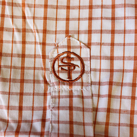 State Traditions Gameday Tattersall Long Sleeve Shirt Burnt Orange