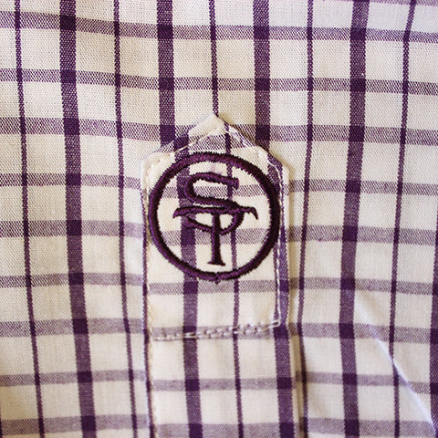 State Traditions Gameday Tattersall Long Sleeve Shirt Purple