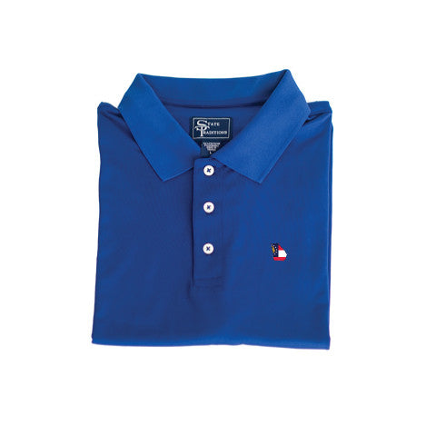 Georgia Traditional Clubhouse Performance Polo Blue