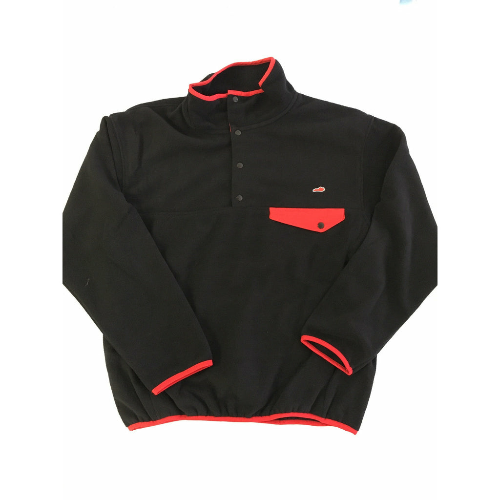 Kentucky Louisville Fleece Pullover Black and Red