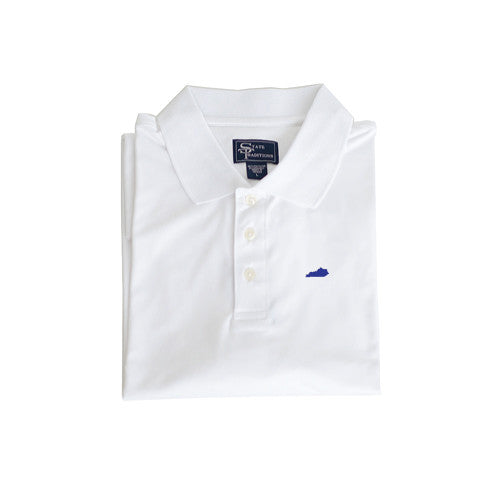 Kentucky Lexington Clubhouse Performance Polo White