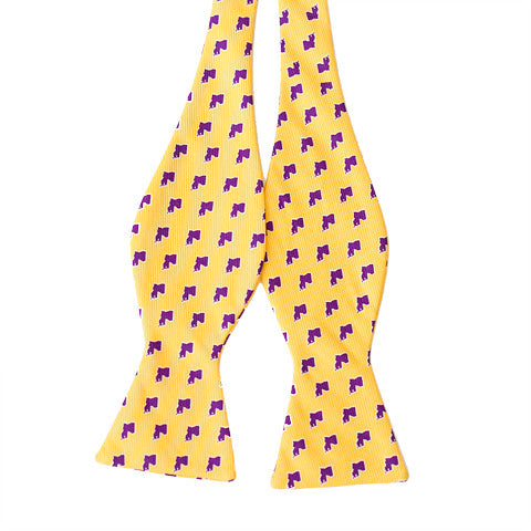 Louisiana Baton Rouge Gameday Bow Tie Gold