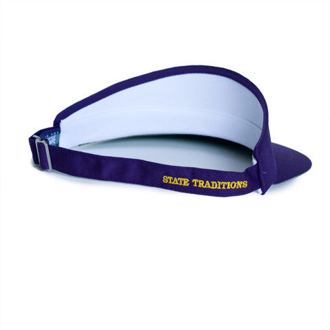 Louisiana Baton Rouge Gameday Golf Visor Purple