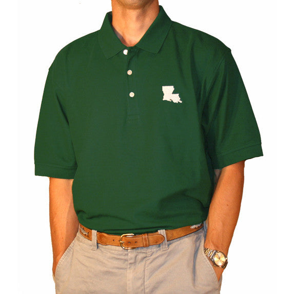 Louisiana New Orleans Gameday Polo Green