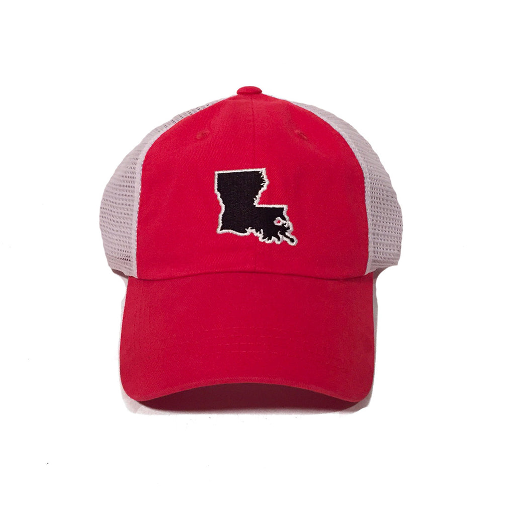 Louisiana Lafayette Gameday Trucker Hat Red