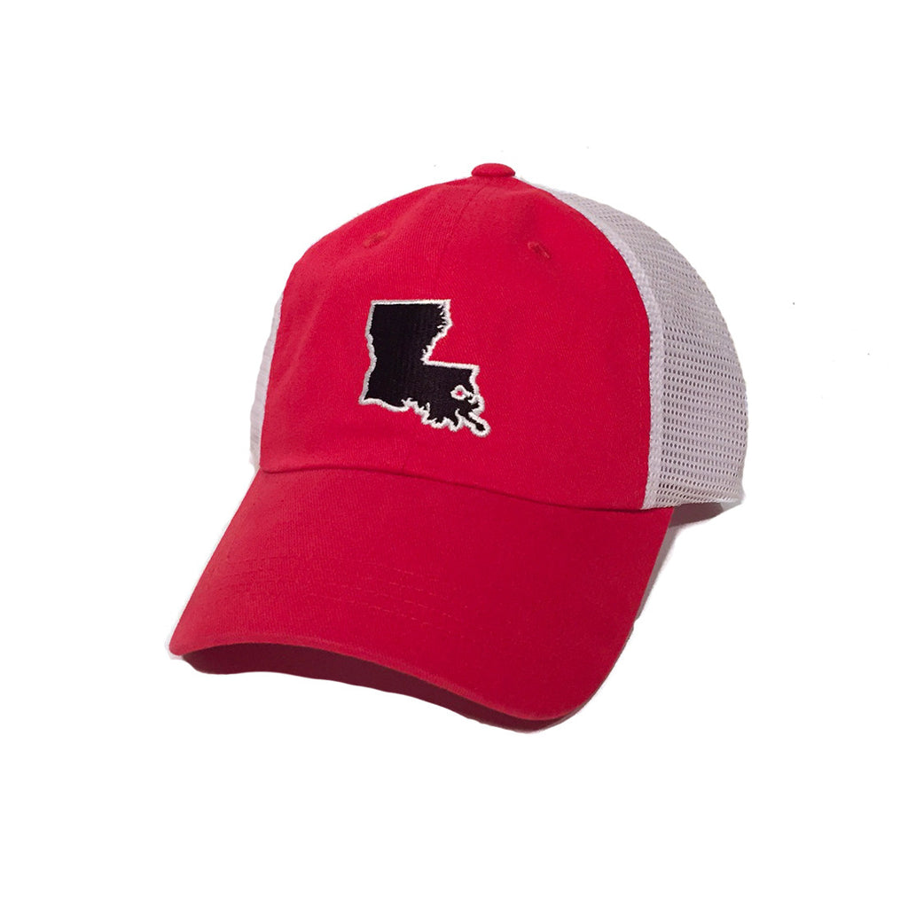 Louisiana Lafayette Gameday Trucker Hat Red