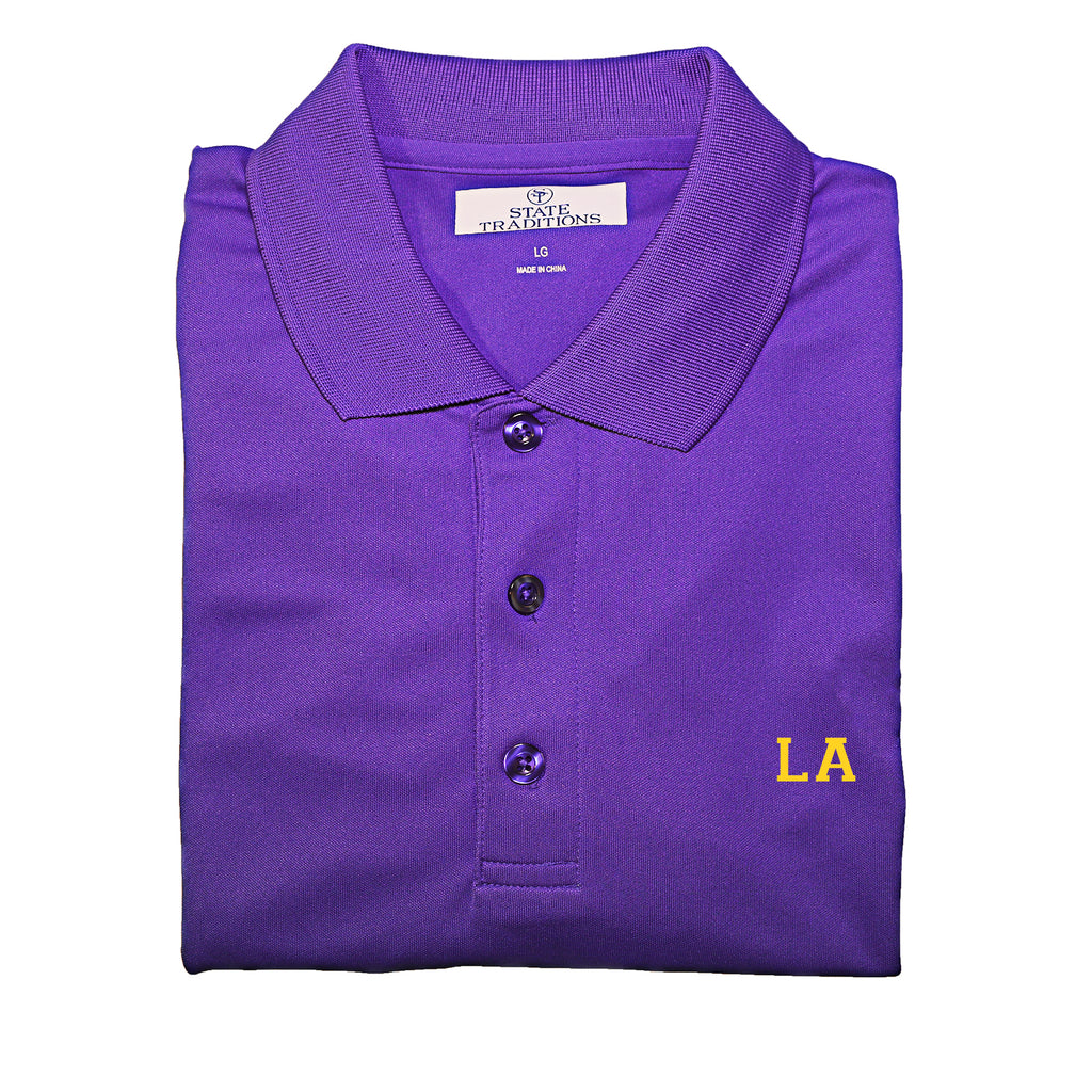 Louisiana Golf Polo purple