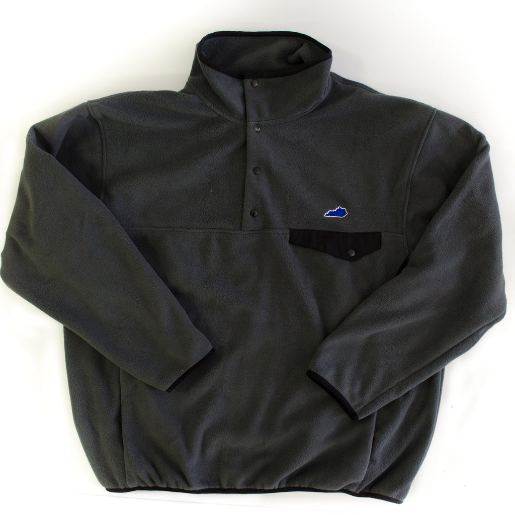 Kentucky Lexington Fleece Pullover Grey and Black