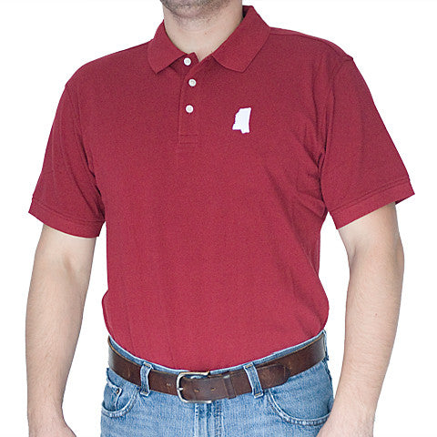 Mississippi Starkville Gameday Polo Maroon