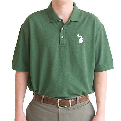 Michigan East Lansing Gameday Polo Green