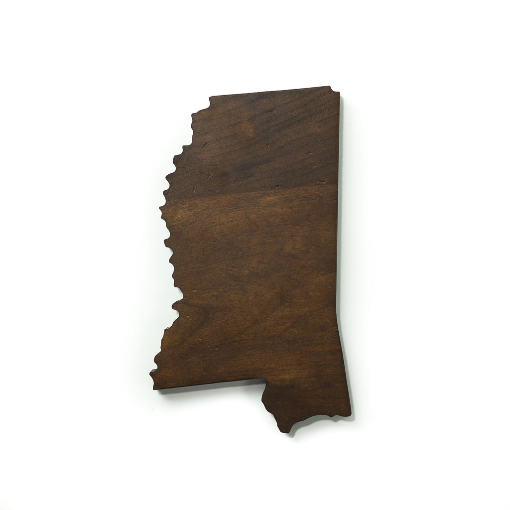 Wooden State of Mississippi - Magnetic Key Holder