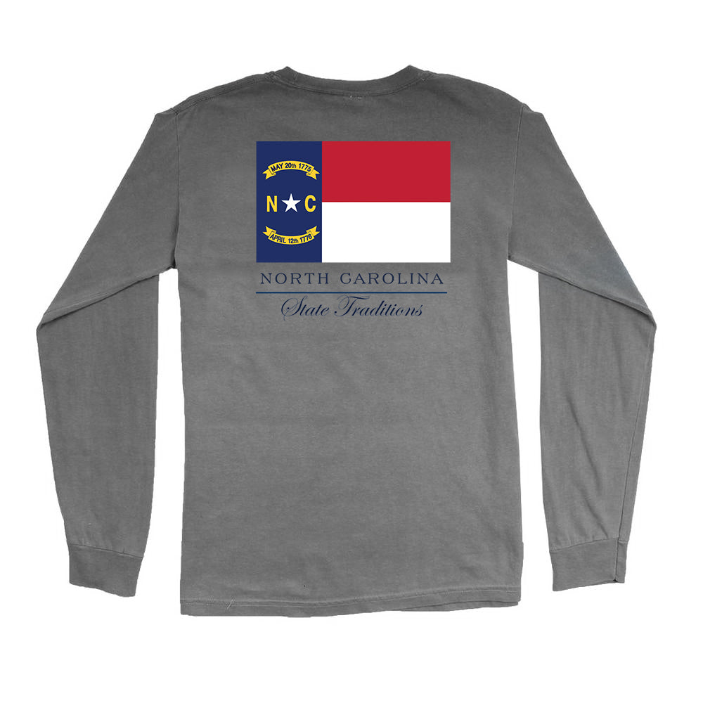 North Carolina Flag Long Sleeve T-Shirt