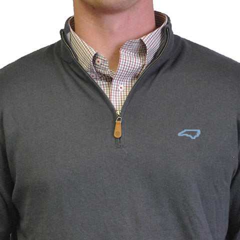 North Carolina Chapel Hill 1/4-Zip Pullover Grey