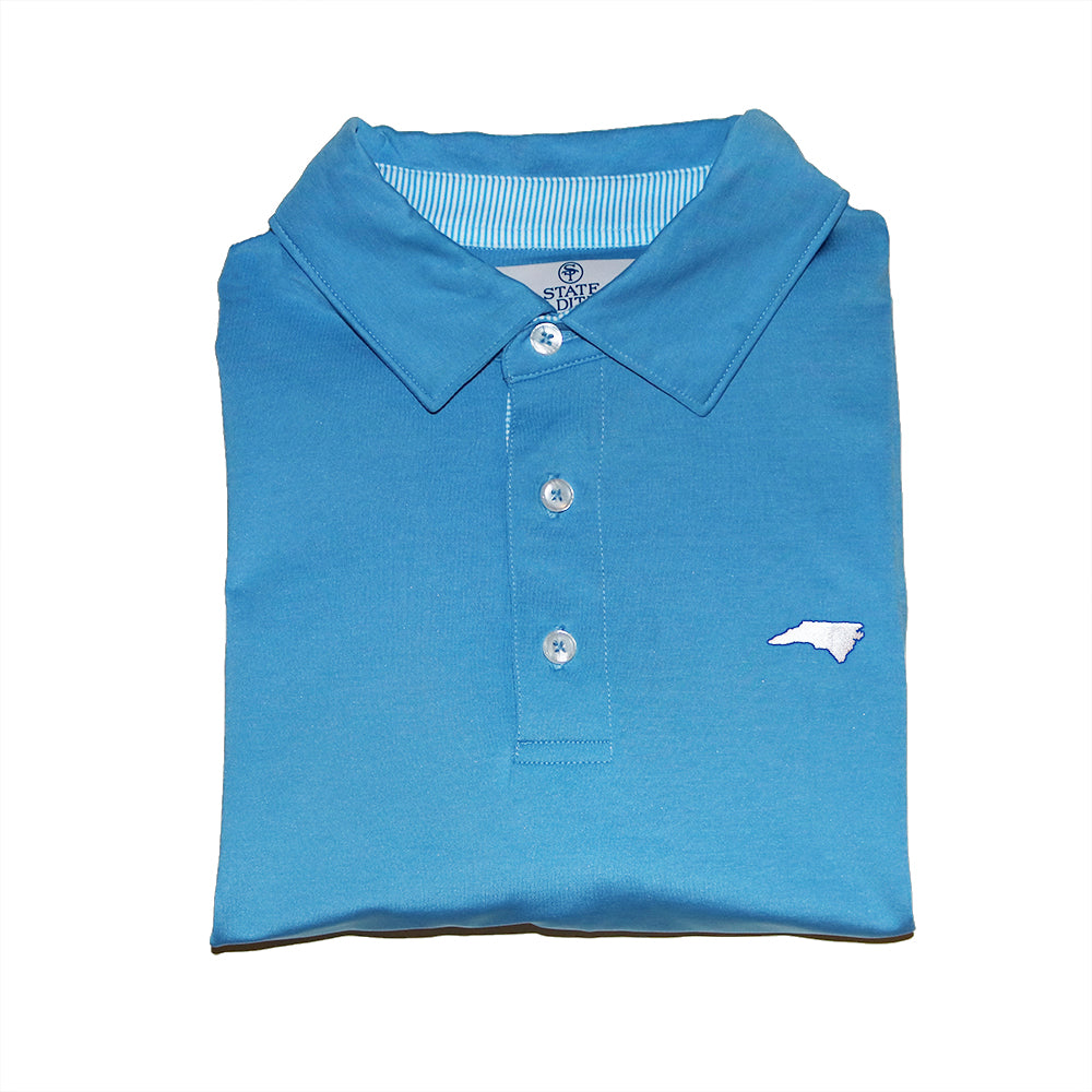 North Carolina Chapel Hill Signature Polo Light Blue