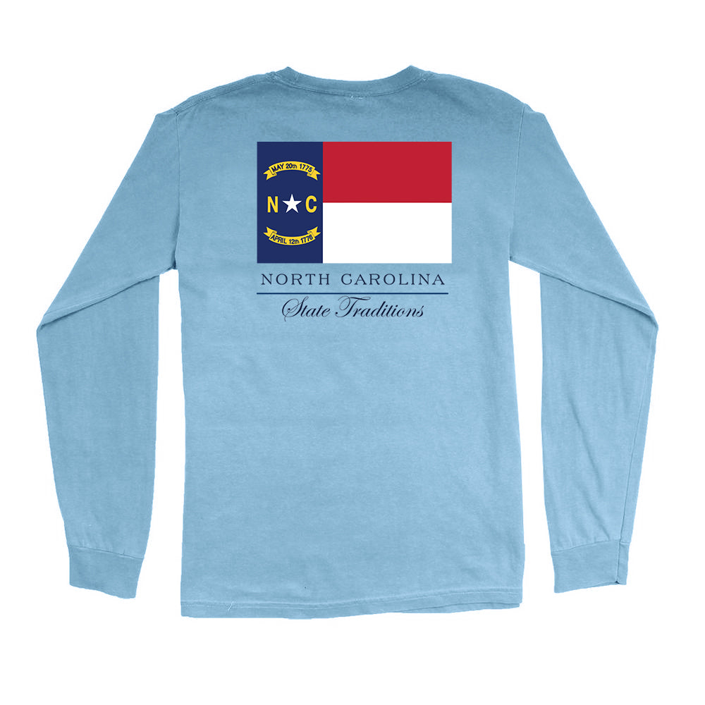 North Carolina Flag Long Sleeve T-Shirt