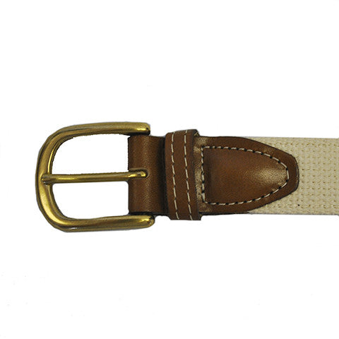 Louisiana Baton Rouge Gameday Embroidered Belt Natural